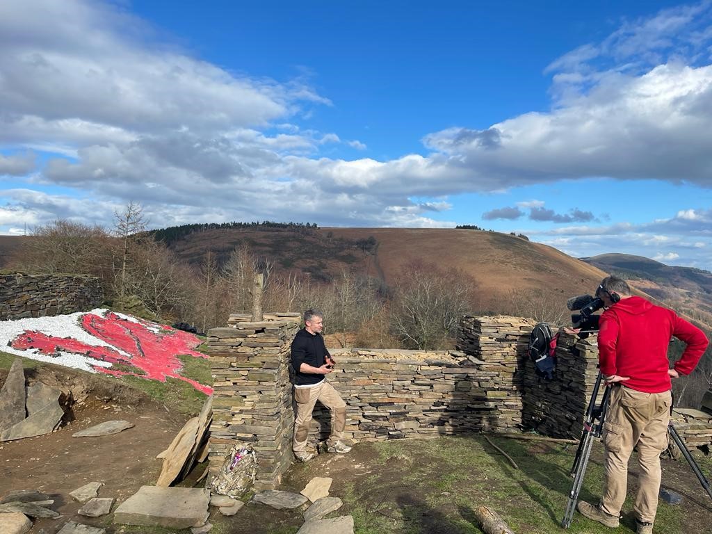 Paul Spiteri on site for filming of Love your weekend