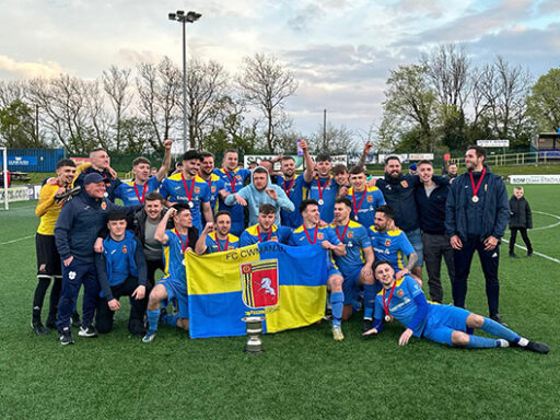 The SWFA (South Wales Football Association) Cup Final Men's team winners