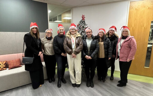 Members of our Manchester office Military team gather in the office before taking part in #WalkingHomeForChristmas for Walking with the Wounded