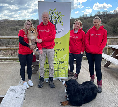 Members of the Abuse team walk for New Pathways