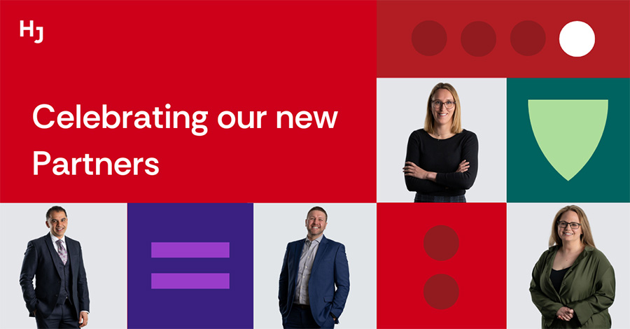 Celebrating our new Partners (pictured top-to-bottom, left-to-right) Charlotte Fletcher, Sandeep Gill, Mark Robinson, Sara Tomaszewski