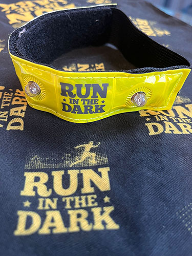 the Run in the Dark flashing arm band